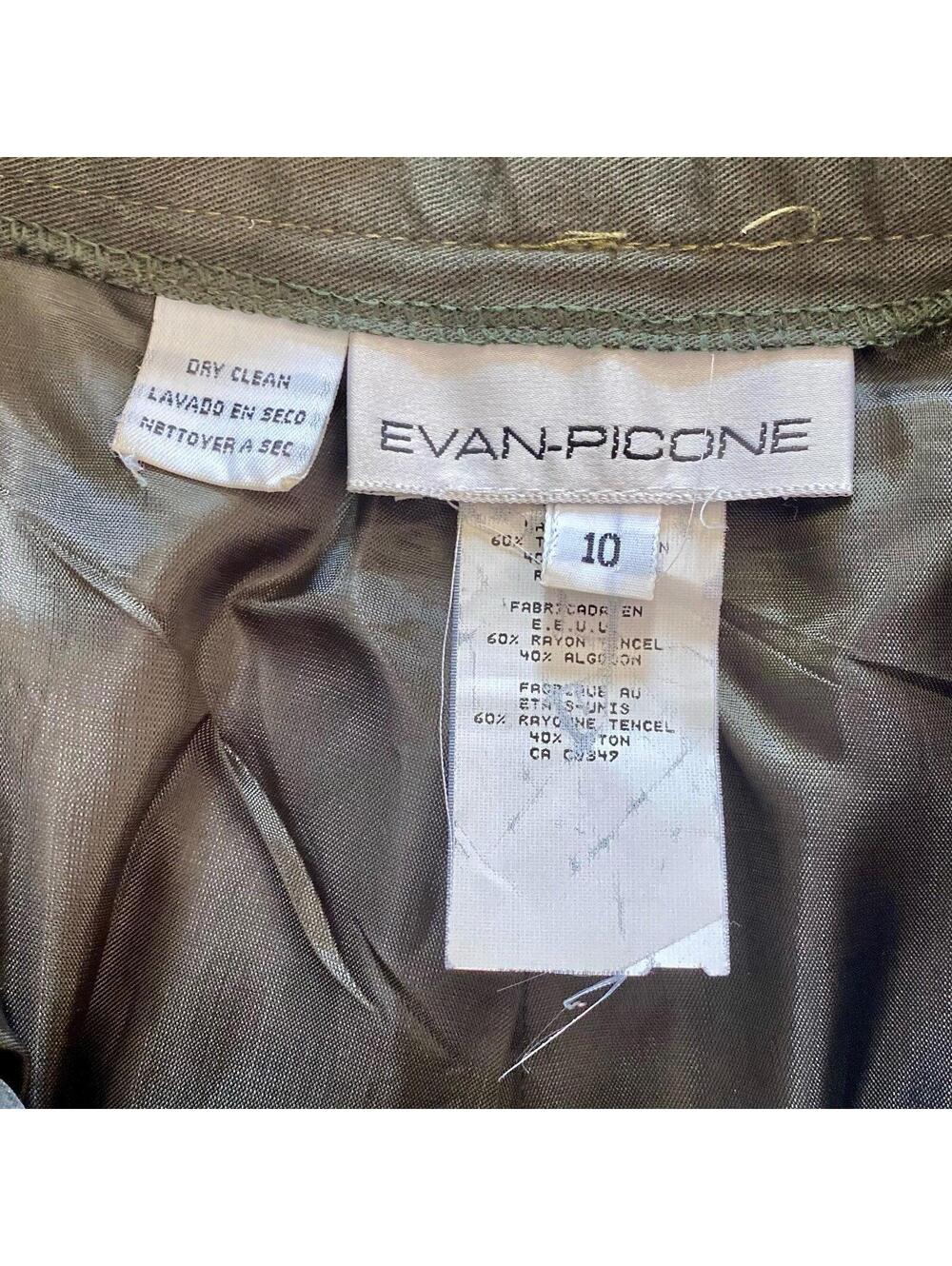 Evan Picone Vintage Green Trousers Pants Women 8 / 10 Medium - Picture 12 of 15